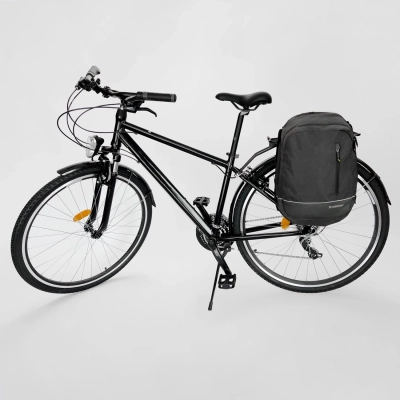 Wozinsky torba rowerowa podwójna plecak 2w1 30l czarna (WBB30BK)