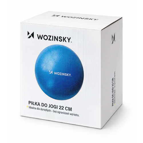 Piłka do ćwiczeń Wozinsky WPDP-N22 rehabilitacyjna 22cm - niebieska