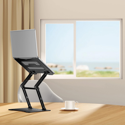 Podstawka pod laptopa Wozinsky WRS-CPY75DSB aluminiowa + Gratis! podstawka do smartfona - czarna