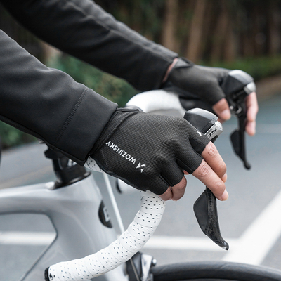 Rękawiczki rowerowe Wozinsky WRR-01M rozmiar M - czarne