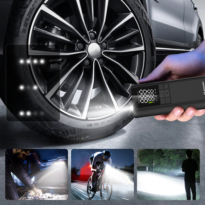 Kompresor Wozinsky WPEP-8000 pompka elektryczna powerbank 8000mAh latarka - czarny