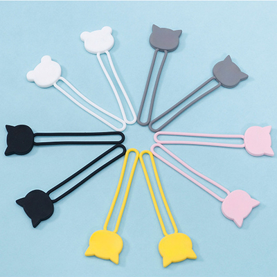 Silikonowy zwijacz kabla - biały