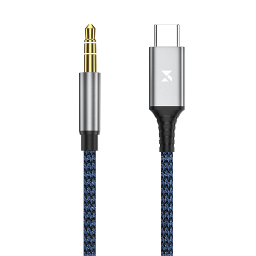Kabel Wozinsky WAK-CJ USB-C do mini jack 3.5 mm adapter DAC 1 m - szary