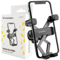 Wozinsky uchwyt grawitacyjny na telefon na kratkę w samochodzie czarny (WCHBK7)