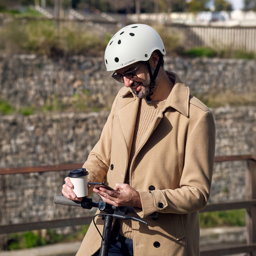 Kask rowerowy BMX/hulajnoga Wozinsky lekki 54-58 cm - biały