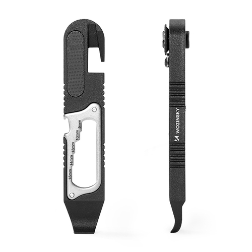 Zestaw kluczy Wozinsky WZK-L2 14w1 narzędzia rowerowe multitool imbusy łyżki do opon - czarny