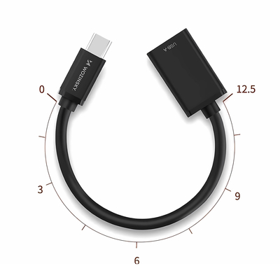 Adapter Wozinsky WOTGY1S USB-C 3.0 (męski) - USB-A 3.0 (żeński) OTG - czarny