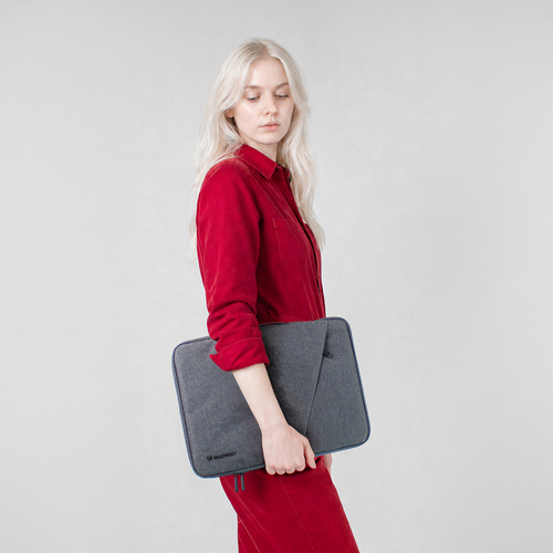 Torba na laptop Wozinsky WTNP-15G 15.6" z chowaną rączką - szara
