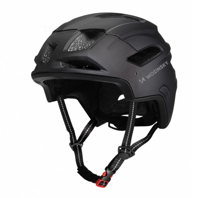 Kask rowerowy fullface Wozinsky z odpinanym daszkiem lekki 57-62 cm - czarny