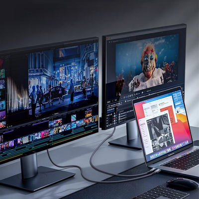 Kabel Wozinsky WPS-UY41S USB-C Thunderbolt 4 240W 1m 4K - czarny