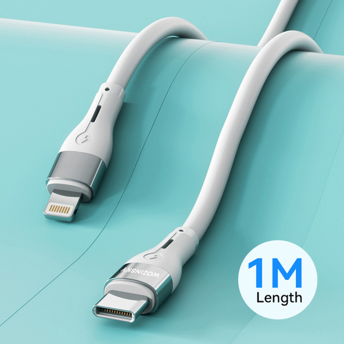 Kabel Wozinsky WSTCL1 Lightning / USB-C PD 27W 1 m - biały