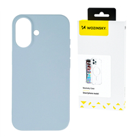 Silikonowe etui Wozinsky Silicone Case na Samsung Galaxy S25 - niebieskie