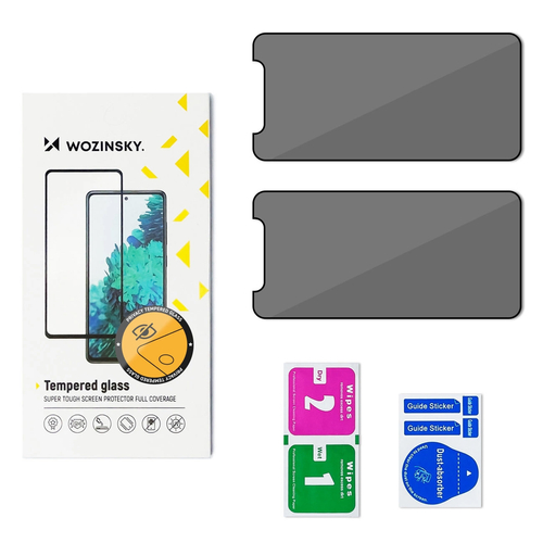 Szkło hartowane Wozinsky Privacy Glass prywatyzujące na Xiaomi 15, 2-pak