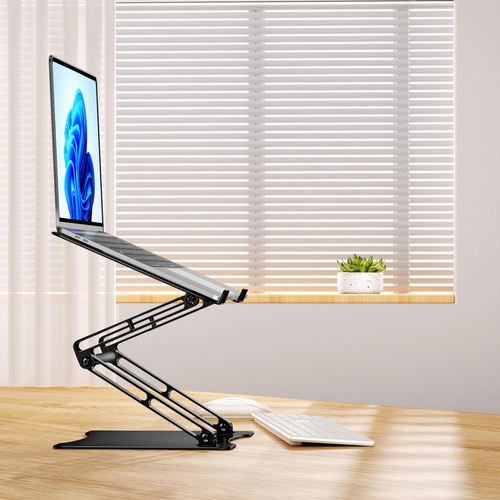 Podstawka pod laptopa Wozinsky WRS-CPY75DSB aluminiowa + Gratis! podstawka do smartfona - czarna