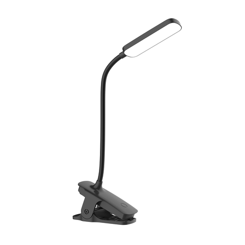 Mini lampka LED Wozinsky VT-01 przewodowa do czytania z klipsem i kablem USB-C 80 cm - czarna