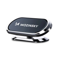 Wozinsky samoprzylepny magnetyczny uchwyt samochodowy 360 na deskę rozdzielczą srebrny (WMH-06)