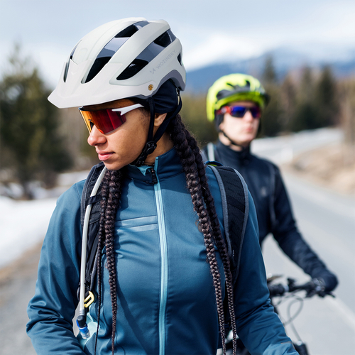 Kask rowerowy MTB Wozinsky z odpinanym daszkiem lekki 57-62 cm - pastelowa zieleń