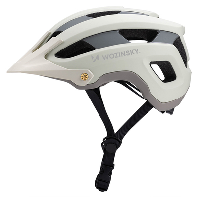 Kask rowerowy MTB Wozinsky z odpinanym daszkiem lekki 57-62 cm - pastelowa zieleń