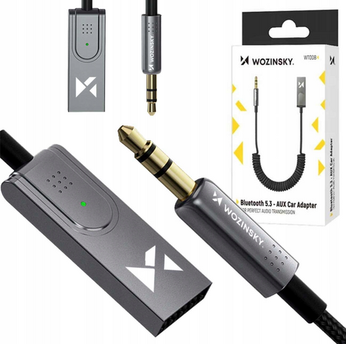 Adapter audio Wozinsky WTODB Bluetooth 5.3 / AUX odbiornik dźwięku