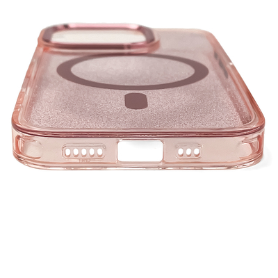 Etui Wozinsky Glitter Case na Samsung Galaxy S25 - różowe z brokatem