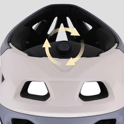 Kask rowerowy fullface Wozinsky z odpinanym daszkiem 57-59 cm - czarny