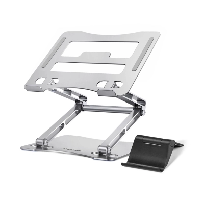 Podstawka pod laptopa, tablet Wozinsky WRS-CPY75DSS aluminiowa + Gratis! podstawka do smartfona - srebrna