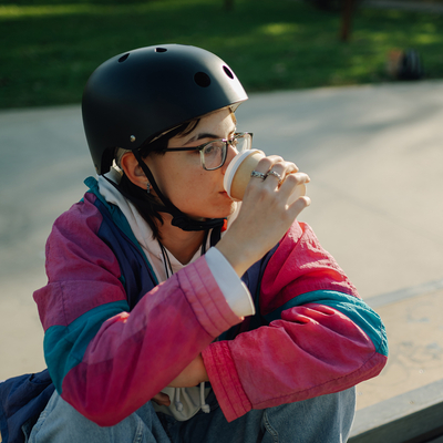 Kask rowerowy BMX/hulajnoga Wozinsky lekki 54-58 cm - czarny