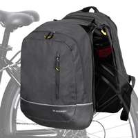 Wozinsky torba rowerowa podwójna plecak 2w1 30l czarna (WBB30BK)