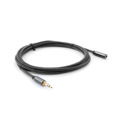 Wozinsky przedłużacz mini jack (żeński-męski) przedłużka AUX 5 m czarny 