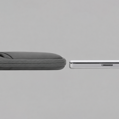 Torba na laptop Wozinsky WNT-17G 17.3" z chowaną rączką neoprenowa - szara