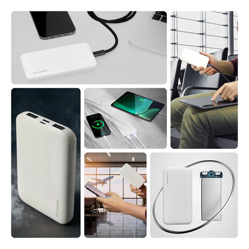 Wozinsky powerbank Li-Po 10000mAh 2 x USB biały (WPBWE1)