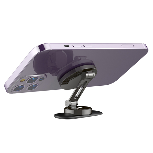 Uchwyt samochodowy Wozinsky WPT-605 na deskę rozdzielczą magnetyczny składany - szary