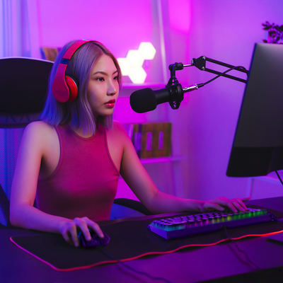 Klawiatura gamingowa Wozinsky WKGP-1165 mechaniczna podświetlana RGB - czarna