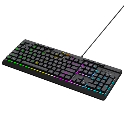 Klawiatura przewodowa Wozinsky WKG-1044 gamingowa membranowa z podświetleniem RGB - czarna
