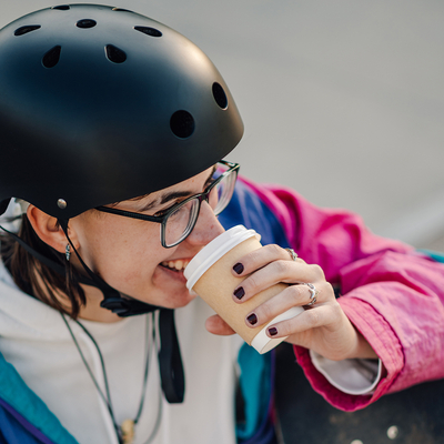 Kask rowerowy BMX/hulajnoga Wozinsky lekki 54-58 cm - czarny