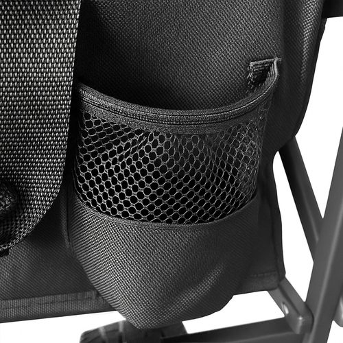 Wózek Wozinsky WZP-100 plażowy, turystyczny, ogrodowy, wytrzymały, szerokie koła, z siatką bezpieczeństwa do 100 kg - czarny