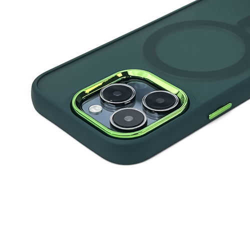 Etui Wozinsky Fashion Case z MagSafe na Samsung Galaxy S24 FE - zielone