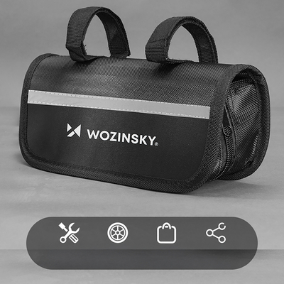 Zestaw narzędzi Wozinsky WMZ-01N multitool rowerowy 16w1 pompka klucze zestaw do dętek - czarny