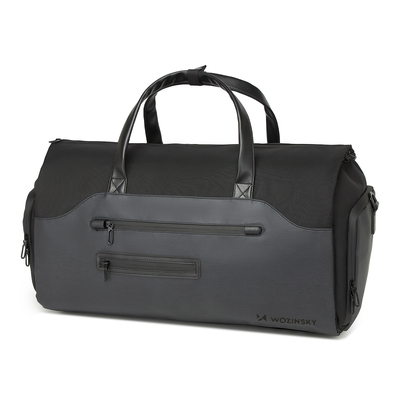 Torba podróżna Wozinsky Premium na garnitur z kieszenią na mokre rzeczy (45 l) - czarna