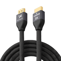 Wozinsky kabel HDMI 2.1 8K 60 Hz 48 Gbps / 4K 120 Hz / 2K 144 Hz 5 m srebrny (WHDMI-50)