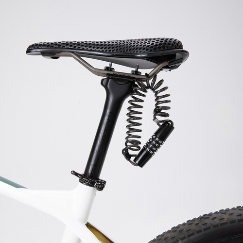 Blokada rowerowa Wozinsky WBN-01R na rower kask wodoodporna na szyfr 4-cyfrowy - czarny