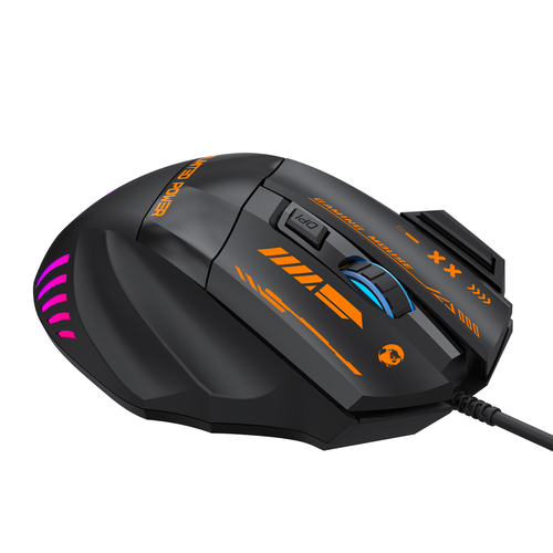 Mysz przewodowa Wozinsky WMGK-1179W gamingowa optyczna 7200 DPI z podświetleniem - czarna