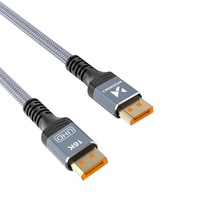 Kabel Wozinsky WPS-16AYL2S DisplayPort 2.1 Certyfikowany VESA 80 Gb/s 16K@60Hz 8K@120Hz 4K@240Hz HDR HDCP DSC 2m - czarny