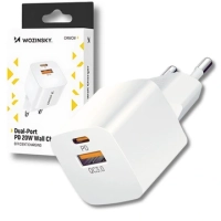 Ładowarka sieciowa Wozinsky CMWCW 20W USB-C / USB-A - biała