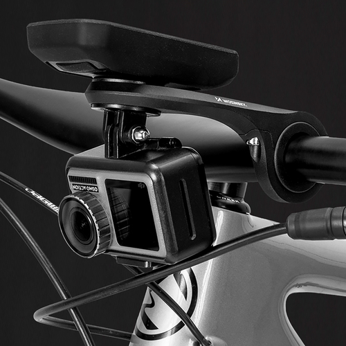 Uchwyt rowerowy Wozinsky WUG-01B na licznik Garmin na kierownicę na kamerkę lampkę - czarny