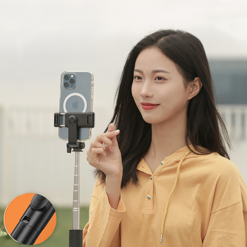 Wozinsky Selfie stick WHS1Y teleskopowy tripod 1m z uchwytem na telefon - czarny