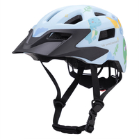 Kask rowerowy dziecięcy MTB Wozinsky z odpinanym daszkiem 48-52 cm - jasnoniebieski