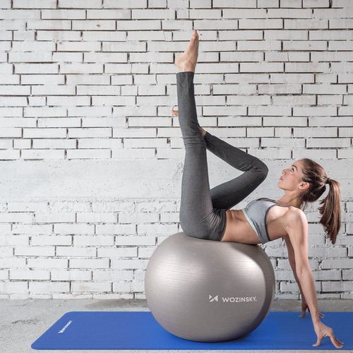 Mata do ćwiczeń Wozinsky NBR 0,9 cm 181x63 cm fitness joga czarna (WNSP-BLAC)