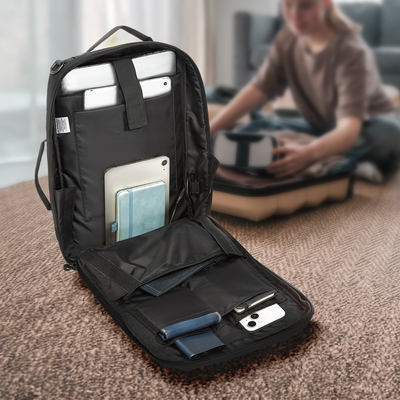 Plecak/torba Wozinsky Premium wodoodporny na laptopa 15,6'' z paskiem - czarny
