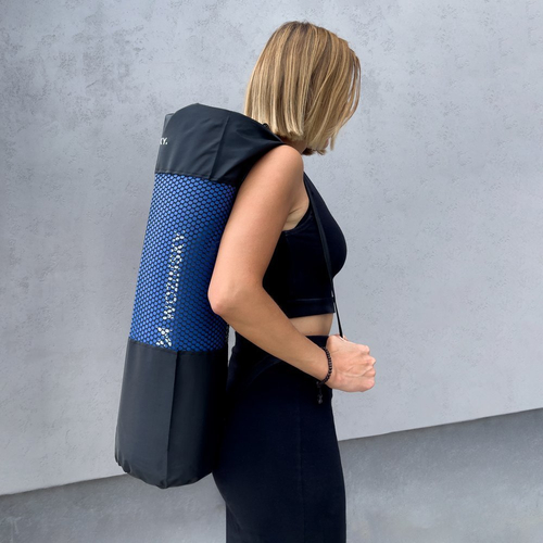 Mata do ćwiczeń Wozinsky NBR 0,9 cm 181x63 cm fitness joga niebieska (WNSP-BLUE)